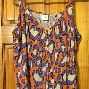 CAbi Isla Cami Tank Blouse XL
